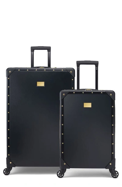 Shop Vince Camuto Jania 2.0 2-piece Luggage Set In Black