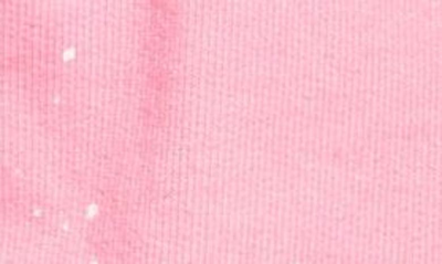 Shop Palm Angels Mix Tie Dye Graphic Sweat Shorts In Fuchsia White