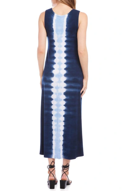 Karen Kane Tie Dye Front Slit Midi Dress In Tie Dye
