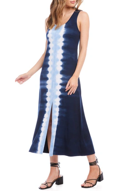 Karen Kane Tie Dye Front Slit Midi Dress In Tie Dye