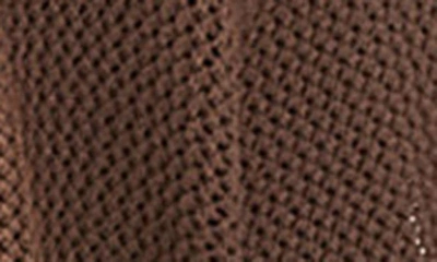 Shop Topman Crochet Zip Sweater Hoodie In Brown