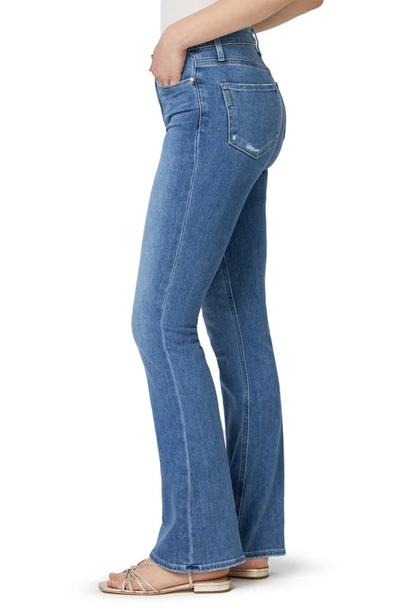 Shop Paige Laurel Canyon High Waist Flare Jeans In Bellflower Distressed