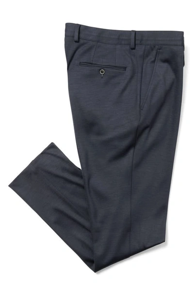 Shop Samuelsohn Solid Wool Drawstring Pants In Mid Grey