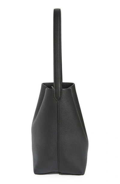 Shop The Row Medium North/south Park Leather Tote In Black