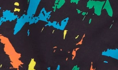 Shop Dot Australia Paint Splatter Swim Shorts In Black