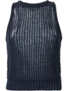 3.1 PHILLIP LIM / フィリップ リム chunky knit tank top,DRYCLEANONLY