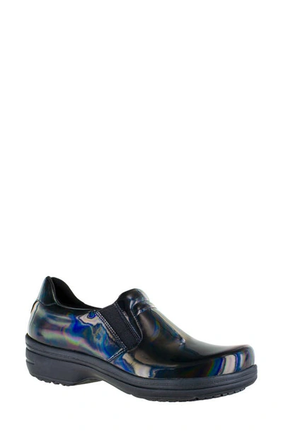 Shop Easy Works By Easy Street Bind Leather Loafer In Iridescent Patent Leather
