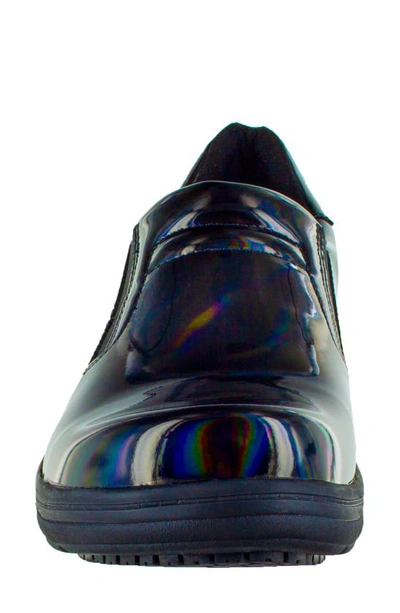 Shop Easy Works By Easy Street Bind Leather Loafer In Iridescent Patent Leather