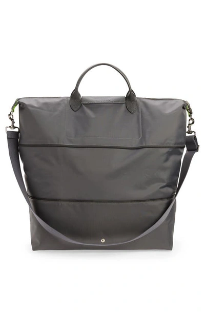 Shop Longchamp Le Pliage 21-inch Expandable Travel Bag In Graphite