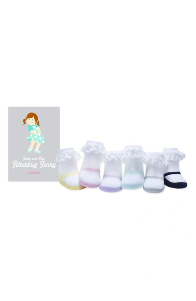Trumpette Girls' Jump & Jive Jitterbug Jenny Socks, Set Of 6 - Baby In Assorted