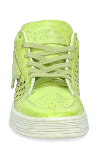As98 Adrian Sneaker In Lime