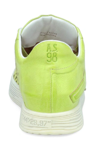 Shop A.s.98 Adrian Sneaker In Lime