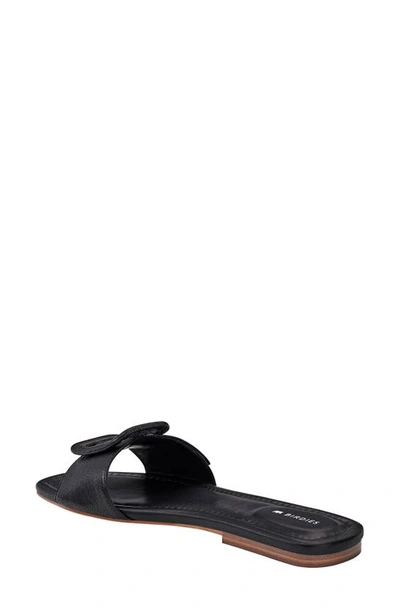 Shop Birdies Kiwi Slide Sandal In Black Leather