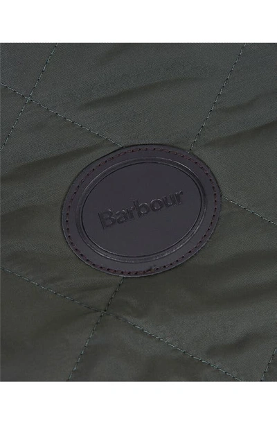 Shop Barbour Quilted Dog Coat In Olive