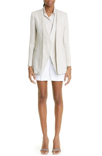 Eleventy Sleeveless Button-up Shirt In Sand