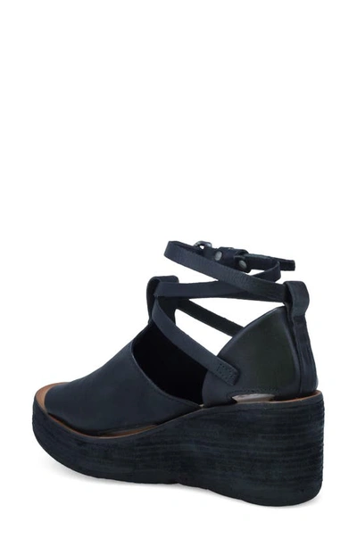 Shop As98 A.s.98 Nino Wedge Platform Sandal In Black