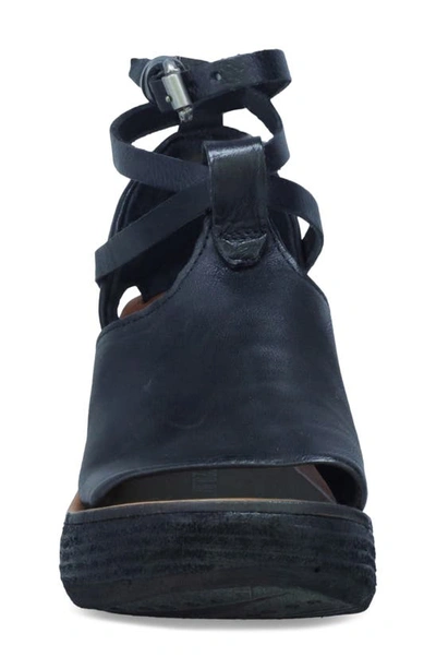 Shop As98 Nino Wedge Platform Sandal In Black