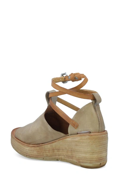 Shop As98 Nino Wedge Platform Sandal In Taupe