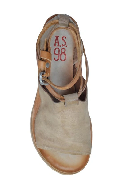 Shop As98 Nino Wedge Platform Sandal In Taupe