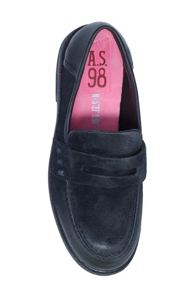 Shop As98 Vern Penny Loafer In Black