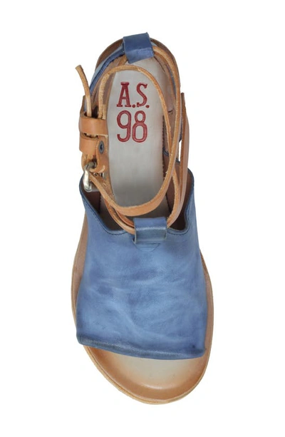 Shop As98 A.s.98 Nino Wedge Platform Sandal In Blue