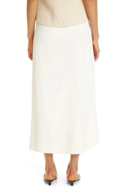 Shop Totême Draped Circle Skirt In Ivory