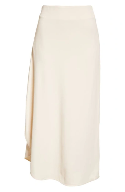 Shop Totême Draped Circle Skirt In Ivory