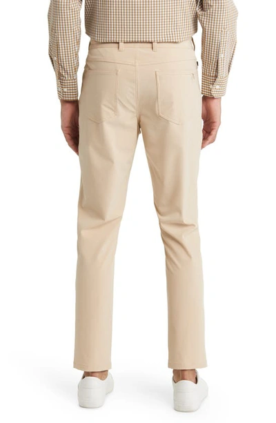 Mizzen + Main Helmsman Performance Slim Tapered Leg Pants In Hummus Solid