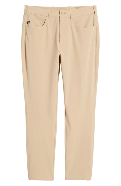 Mizzen + Main Helmsman Performance Slim Tapered Leg Pants In Hummus Solid