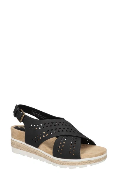 Shop Bella Vita Cosette Slingback Espadrille Sandal In Black