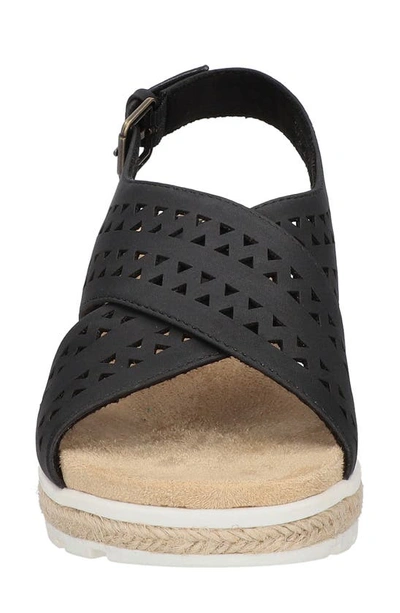 Shop Bella Vita Cosette Slingback Espadrille Sandal In Black