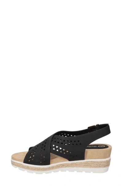 Shop Bella Vita Cosette Slingback Espadrille Sandal In Black