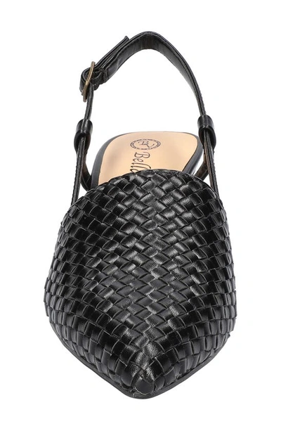 Bella Vita Kaisley Pointed Toe Slingback Pump In Black