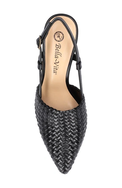 Bella Vita Kaisley Pointed Toe Slingback Pump In Black