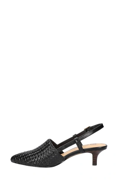 Bella Vita Kaisley Pointed Toe Slingback Pump In Black