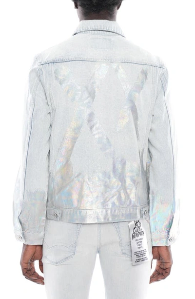 Cult Of Individuality Type Ii Denim Jacket In Foil In Foil