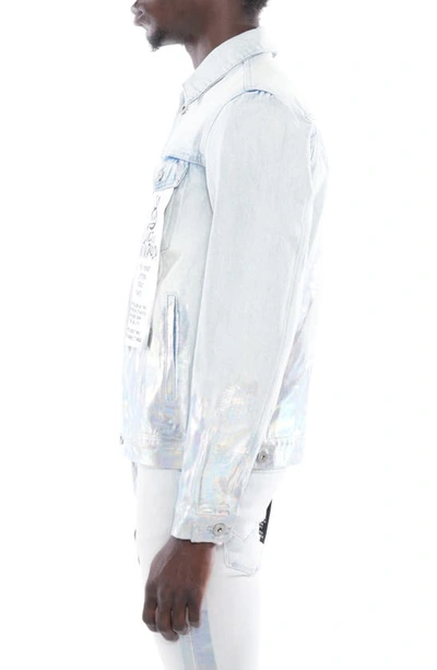 Shop Cult Of Individuality Type Ii Denim Jacket In Foil