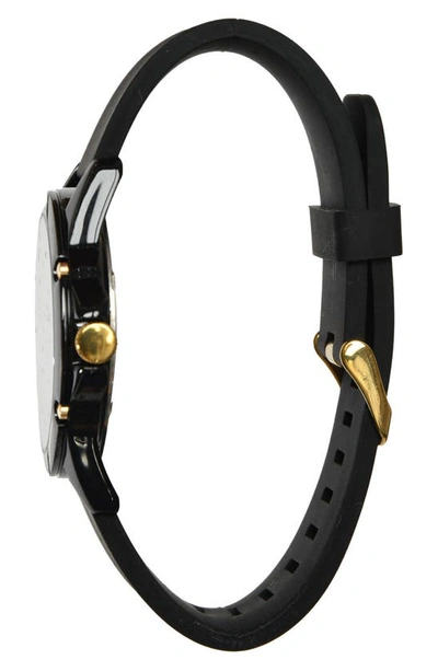 Shop Spgbk Watches Cumberland Silicone Strap Watch, 42mm In Black/ Gold