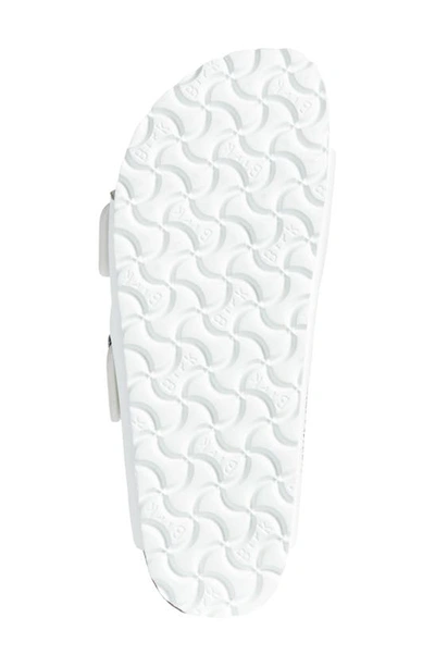 Shop Birkenstock Arizona Birko-flor Slide Sandal In White Synthetic Leather