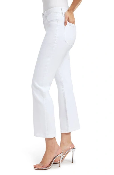 Shop Good American Good Leg Crop Mini Bootcut Jeans In White001