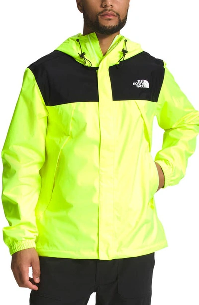 Shop The North Face Antora Recycled Jacket In Black/ Led Yellow