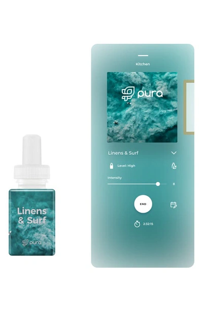 Shop Pura 2-pack Diffuser Fragrance Refills In Linens And Surf