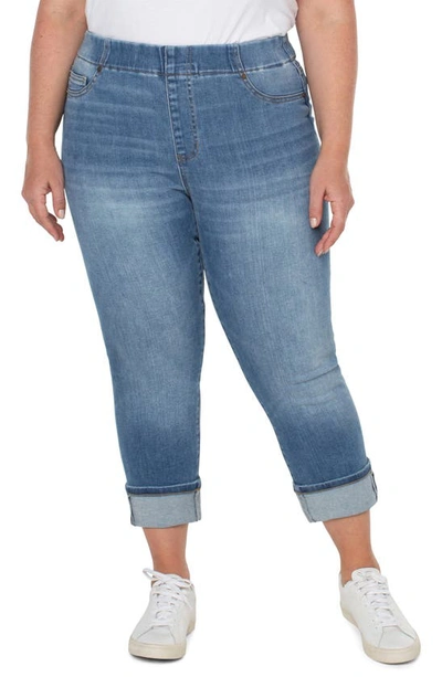 Shop Liverpool Chloe Wide Cuff Crop Jeans In Canyonlands