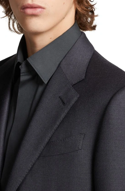 Zegna Men's Trofeo Milano Two-piece Wool Suit In Dark Grey