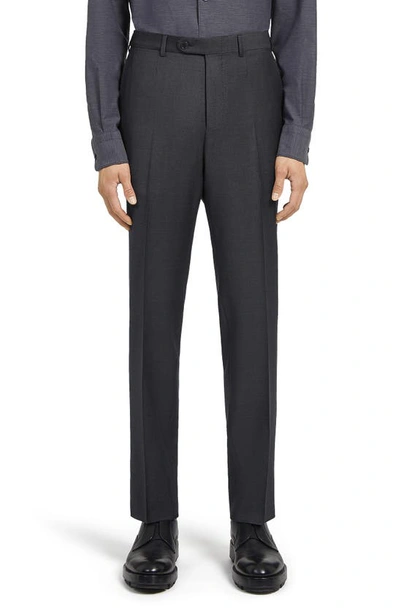Zegna Men's Trofeo Milano Two-piece Wool Suit In Dark Grey