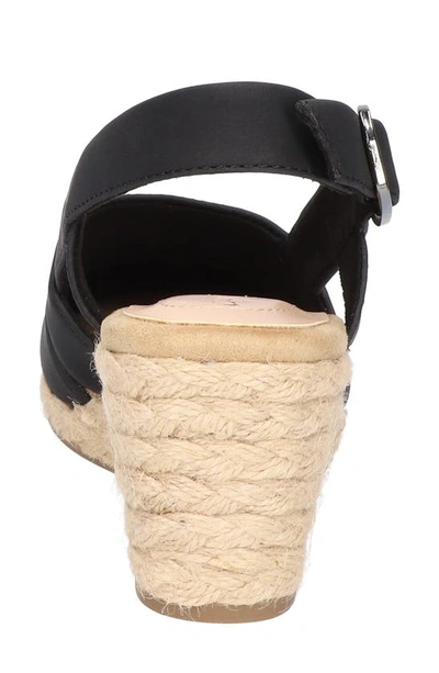Easy Street Women's Stargaze Espadrille Slingback Wedges In Black