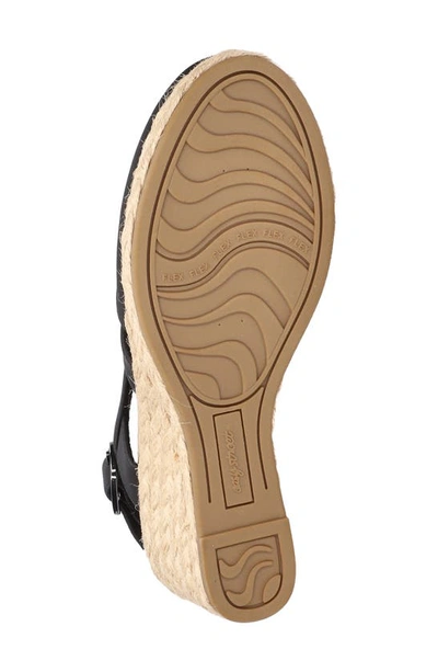 Easy Street Women's Stargaze Espadrille Slingback Wedges In Black