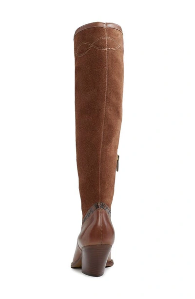 Shop Vince Camuto Nedema Pointed Western Boot In Cocoa Biscuit