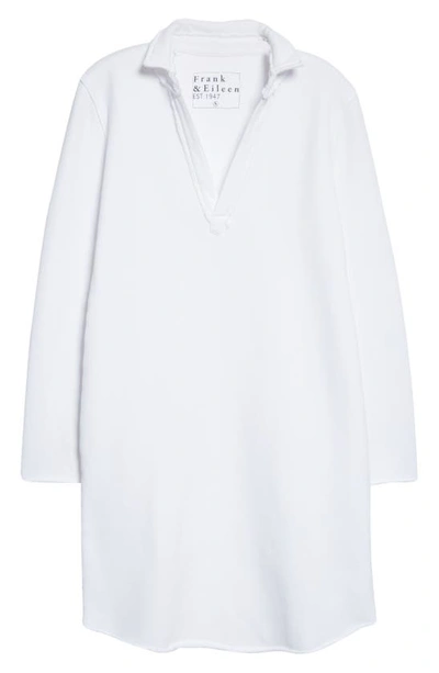 Shop Frank & Eileen Long Sleeve Cotton Dress In White