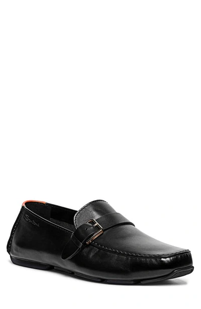 Shop Santoni Hamel Loafer In Black-n01